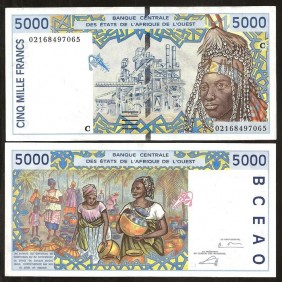 BURKINA FASO (W.A.S.) 5000...