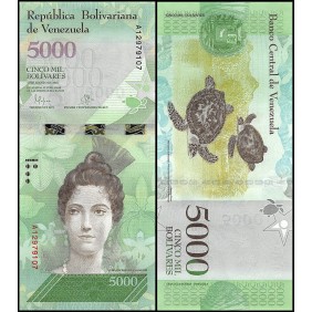 VENEZUELA 5000 Bolivares 2016