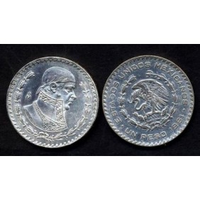 MEXICO 1 Peso 1961 AG...