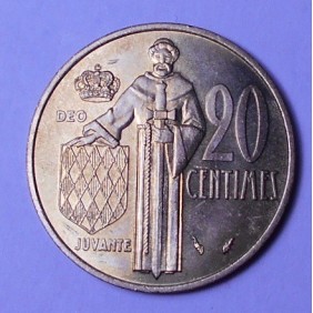 MONACO 20 Centimes 1979