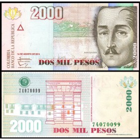 COLOMBIA 2000 Pesos 01.08.2014