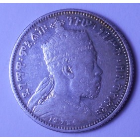 ETHIOPIA 1/4 Birr EE1889 AG