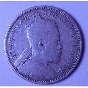 ETHIOPIA 1/4 Birr EE1895 AG...