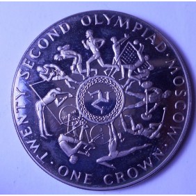 ISLE OF MAN 1 Crown 1980...