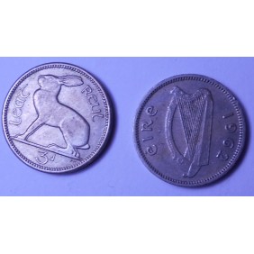 IRELAND 3 Pence 1962