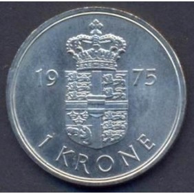 DENMARK 1 Krone 1975