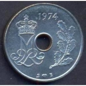 DENMARK 25 Ore 1974