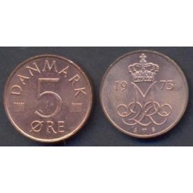 DENMARK 5 Ore 1973