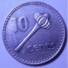FIJI 10 Cents 1990