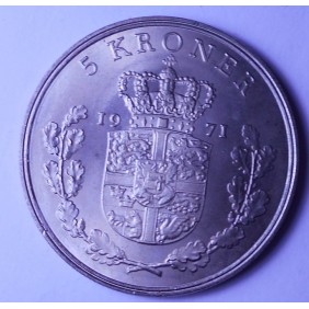 DENMARK 5 Kroner 1971