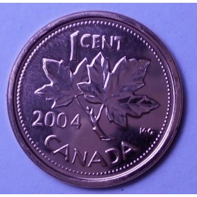 CANADA 1 Cent 2004 P Magnetic