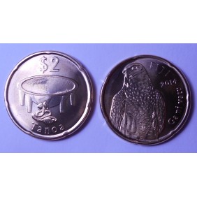 FIJI 2 Dollars 2014...