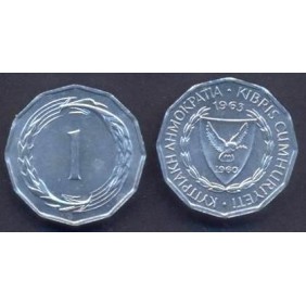 CYPRUS 1 Mil 1963