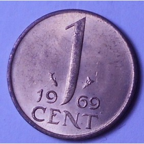 NETHERLANDS 1 Cent 1969
