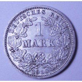 GERMANY EMPIRE 1 Mark 1910J AG