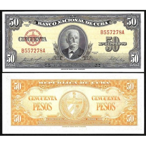 CUBA 50 Pesos 1958