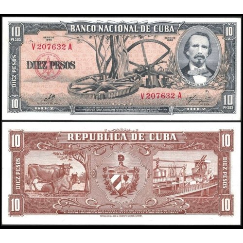 CUBA 10 Pesos 1960