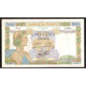 FRANCE 500 Francs 01.10.1942