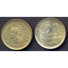 ARGENTINA 20 Centavos 1970