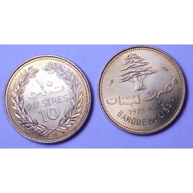LEBANON 10 Piastres 1975