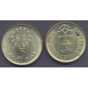PORTUGAL 5 Escudos 1991
