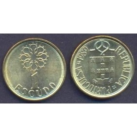 PORTUGAL 1 Escudo 1989