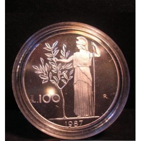 100 Lire 1987 Proof