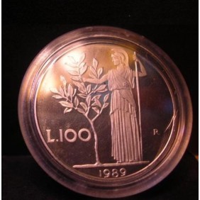 100 Lire 1989 Proof