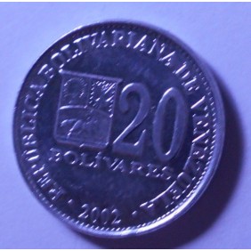 VENEZUELA 20 Bolivares 2002