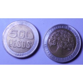 COLOMBIA 500 Pesos 1993...