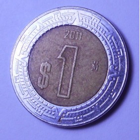 MEXICO 1 Peso 2011 Bimetallic