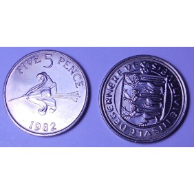 GUERNSEY 5 Pence 1982