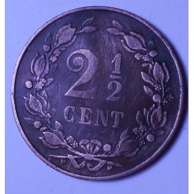 NETHERLANDS 2 1/2 Cent 1898
