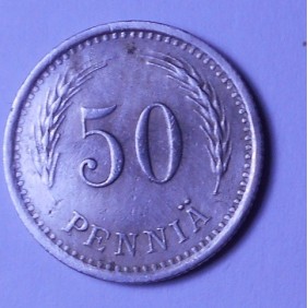 FINLAND 50 Pennia 1938