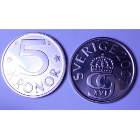 SWEDEN 5 Kronor 2001