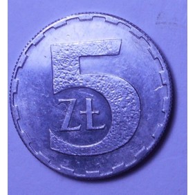 POLAND 5 Zlotych 1989