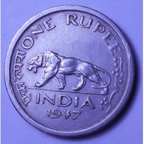 BRITISH INDIA 1 Rupee 1947 (I)
