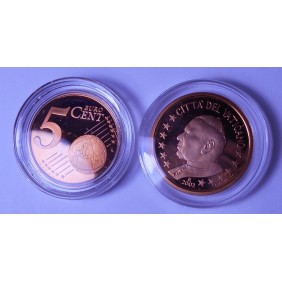 VATICANO 5 Euro Cent 2002...