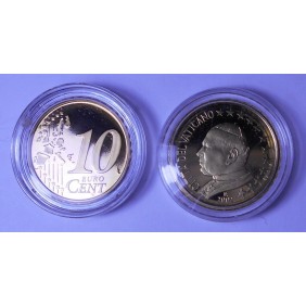 VATICANO 10 Euro Cent 2002...