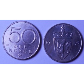 NORWAY 50 Ore 1974
