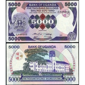 UGANDA 5000 Shillings 1986