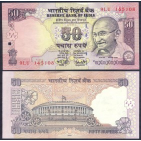 INDIA 50 Rupees 2008 Plate...