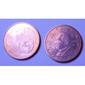 VATICANO 5 Euro Cent 2016