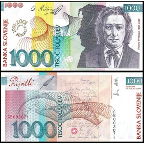 SLOVENIA 1000 Tolarjev 1992...