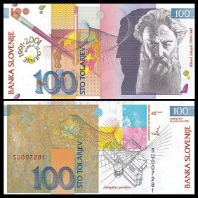 SLOVENIA 100 Tolarjev 1992...