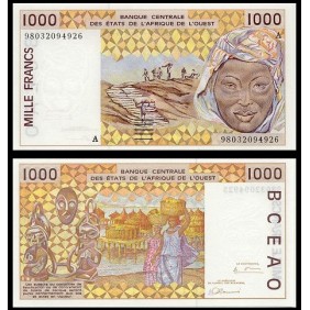 IVORY COAST (W. A. S.) 1000...