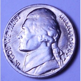 USA 5 Cents 1985 P Jefferson