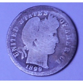 USA Barber Dime 1899 AG