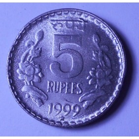 INDIA 5 Rupees 1999 H