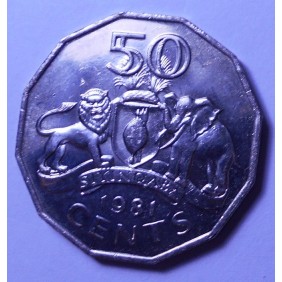 SWAZILAND 50 Cents 1981